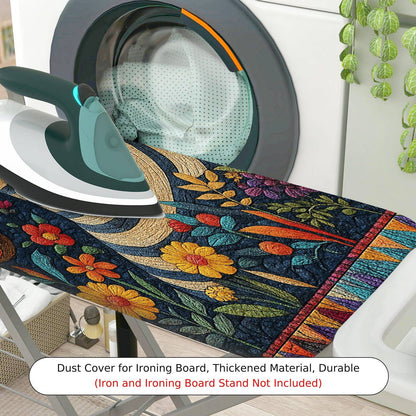 1-Piece Zebra Floral Colorful  Ironing Board Cover, Universal Size, Without Board