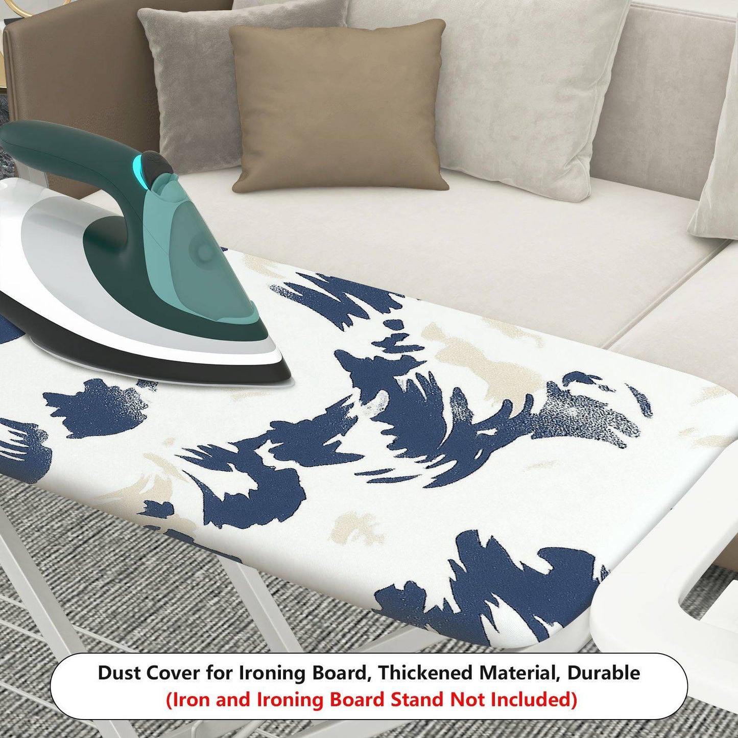 1-Piece Abstract Printed Minimalist  Ironing Board Cover, Universal Size, Without Board