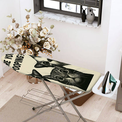 1-Piece Funny Cats Humor  Ironing Board Cover, Universal Size, Without Board