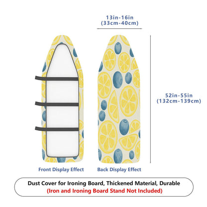 1-Piece Fruit Pattern Lemon Blueberry  Ironing Board Cover, Universal Size, Without Board
