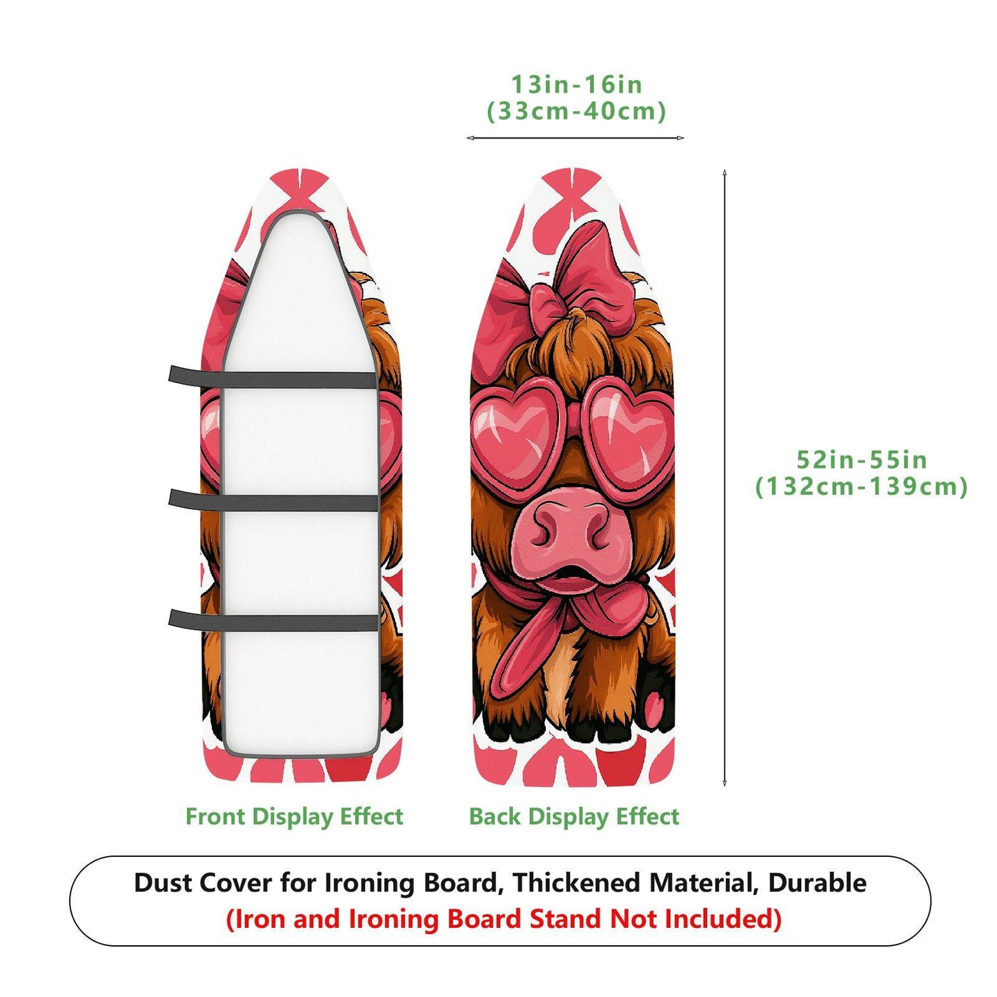 1-Piece Animal Love Fun  Ironing Board Cover, Universal Size, Without Board