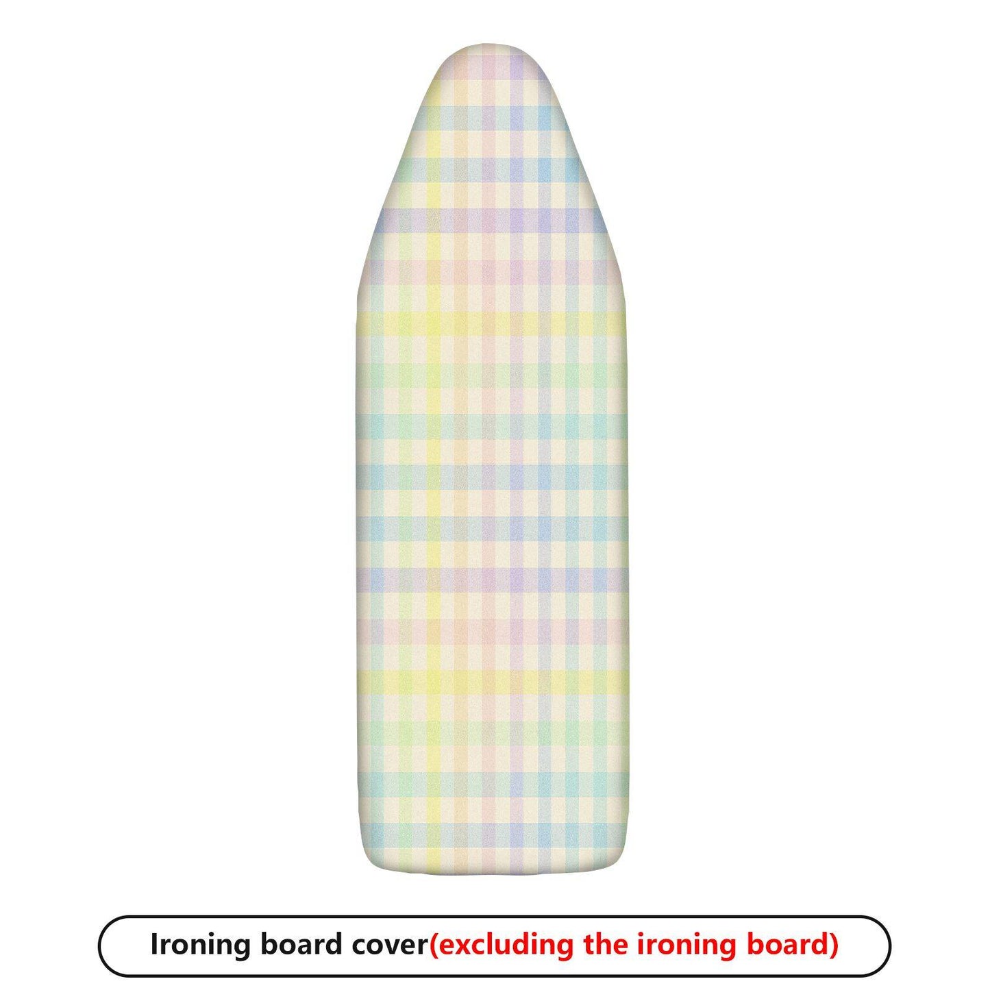 1-Piece Pastel Plaid Colorful Checkered Pattern  Ironing Board Cover, Universal Size, Without Board