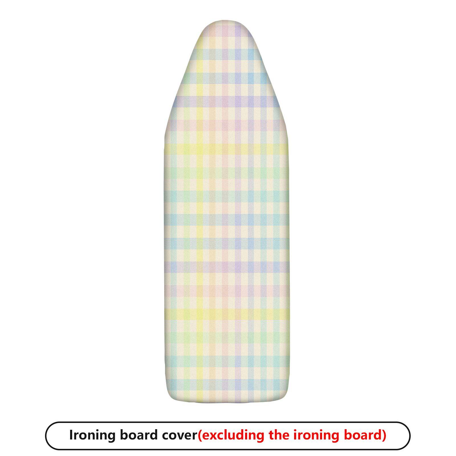 1-Piece Pastel Plaid Colorful Checkered Pattern  Ironing Board Cover, Universal Size, Without Board