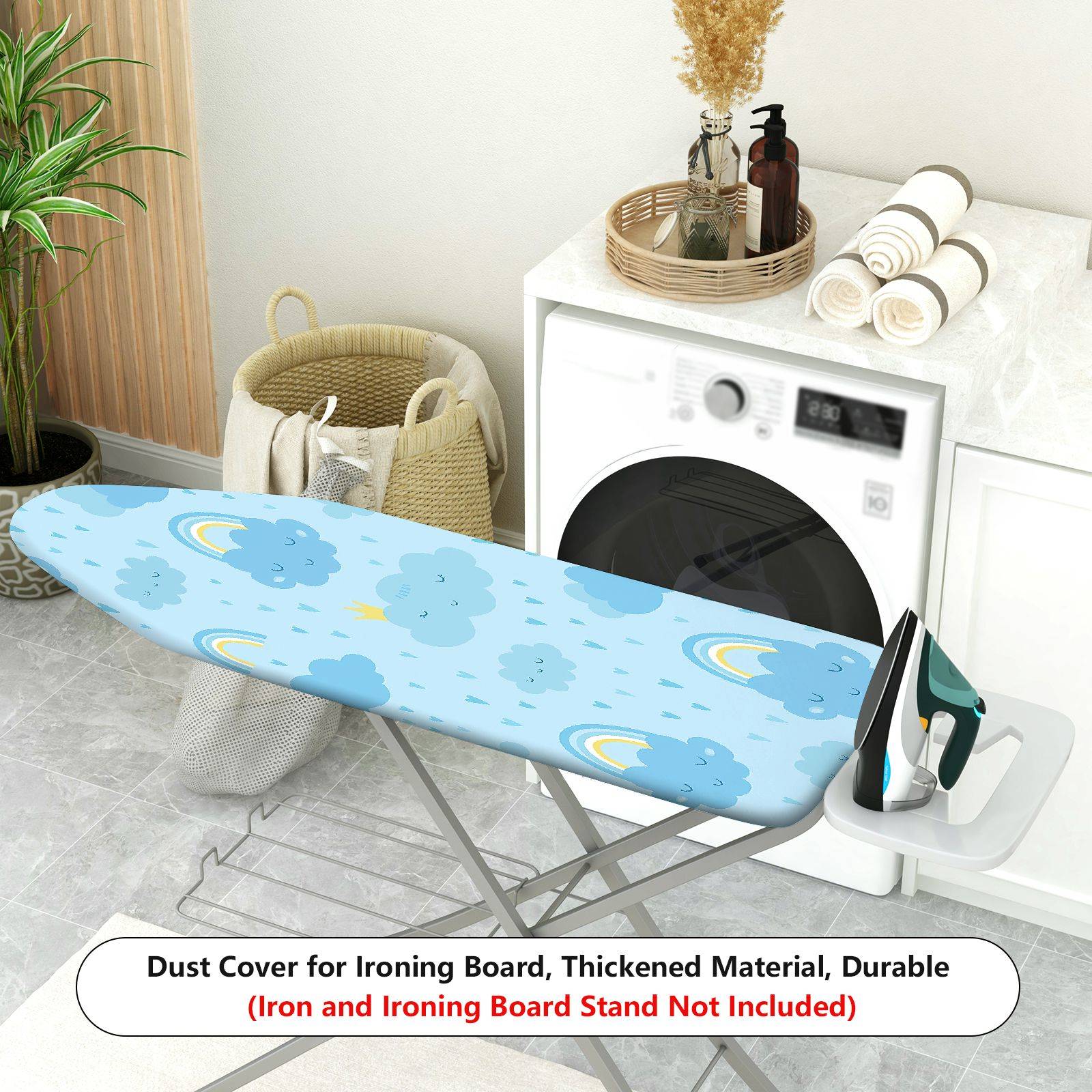 1-Piece Cloud Rainbow Cute  Ironing Board Cover, Universal Size, Without Board