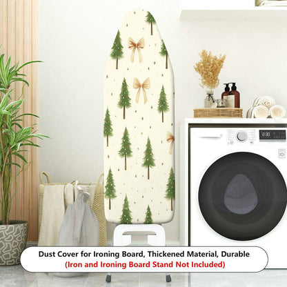 1-Piece Christmas Tree Golden Bow Decorative  Ironing Board Cover, Universal Size, Without Board