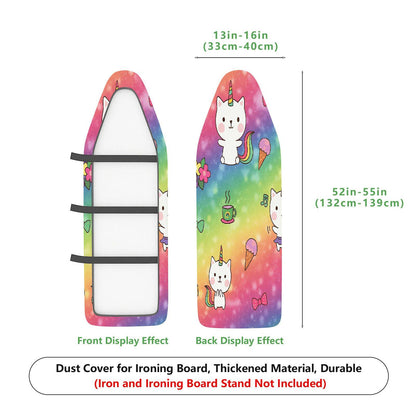 1-Piece Unicorn Rainbow Cute  Ironing Board Cover, Universal Size, Without Board