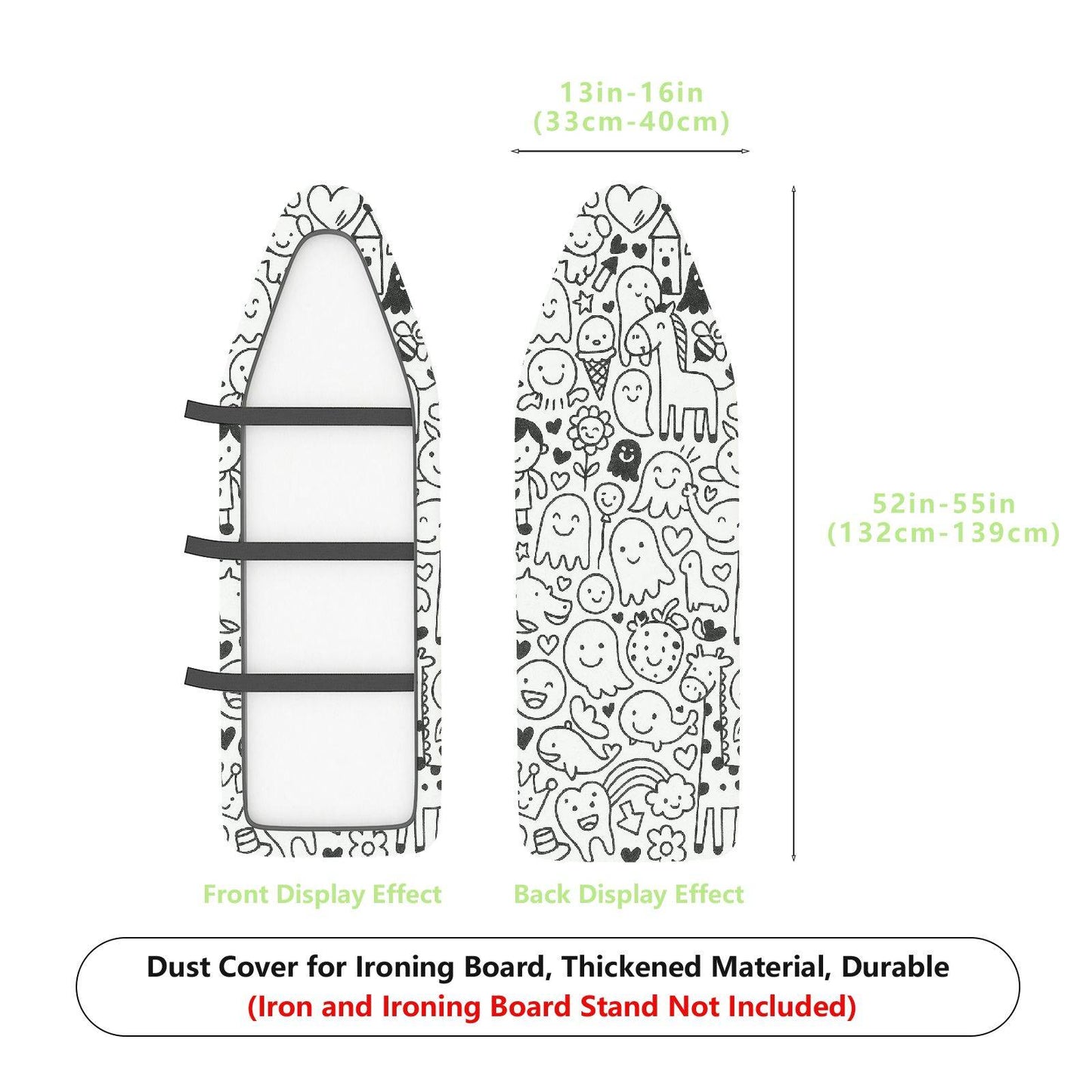 1-Piece Fun Doodle  Ironing Board Cover, Universal Size, Without Board