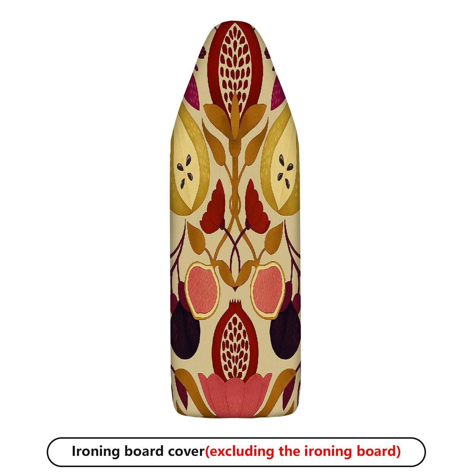 1-Piece Fruit Floral Pattern Vibrant  Ironing Board Cover, Universal Size, Without Board
