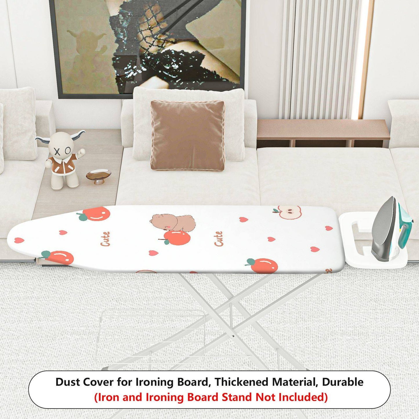 1-Piece Cute  Peach  Ironing Board Cover, Universal Size, Without Board