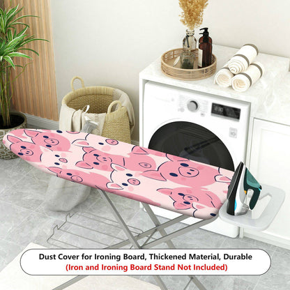 1-Piece Cute Pink Pig  Animal Pattern  Ironing Board Cover, Universal Size, Without Board