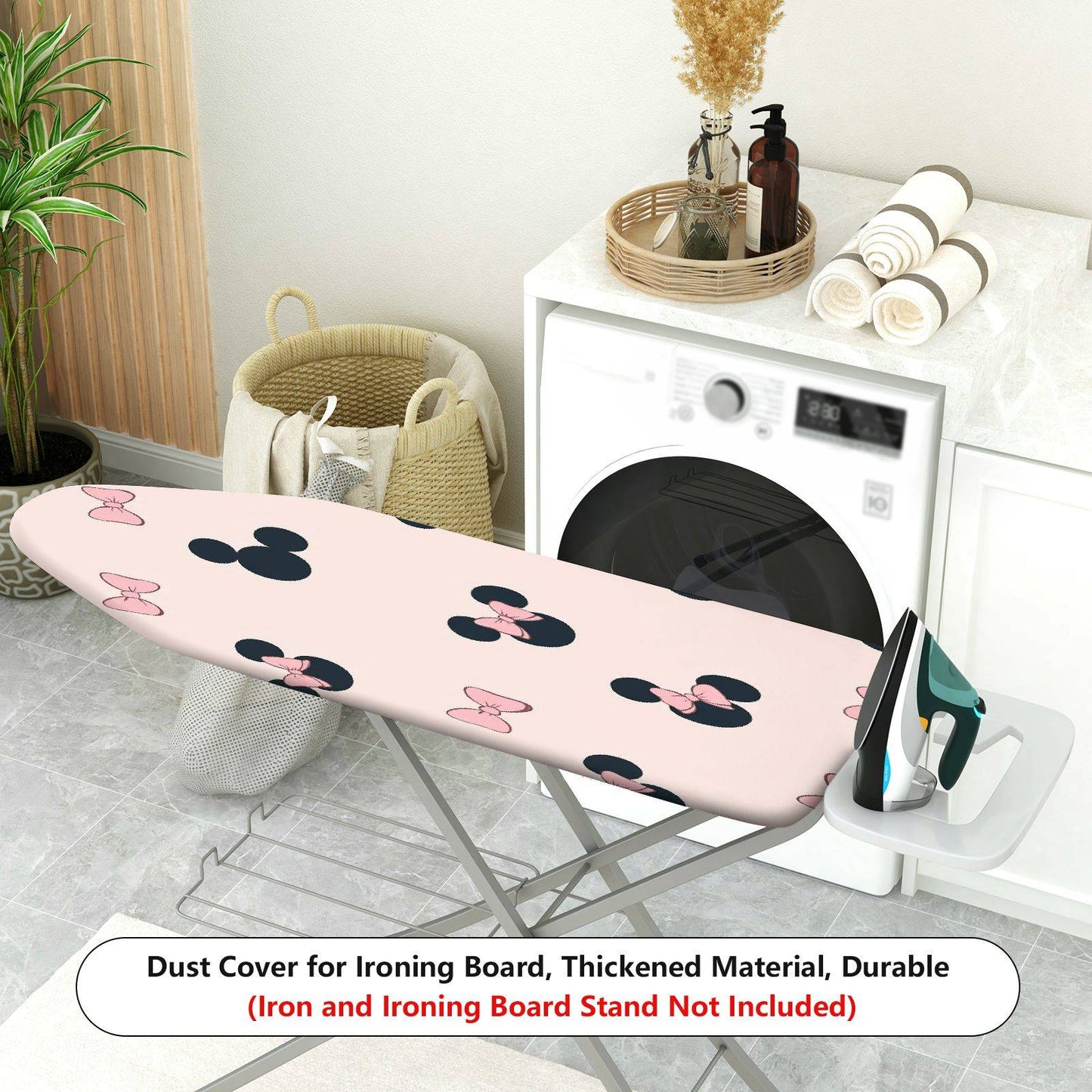 1-Piece Cute Bow Minnie Theme  Ironing Board Cover, Universal Size, Without Board