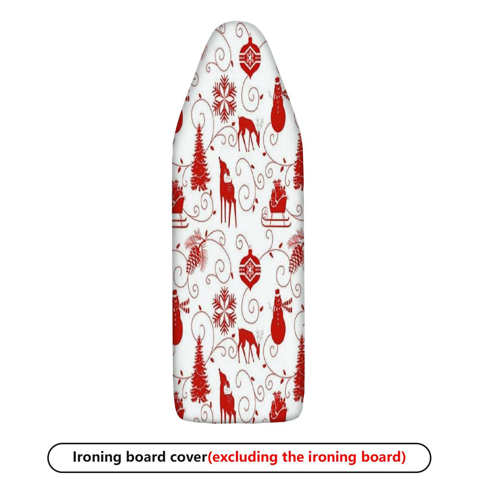 1-Piece Christmas Reindeer Snowflake  Ironing Board Cover, Universal Size, Without Board