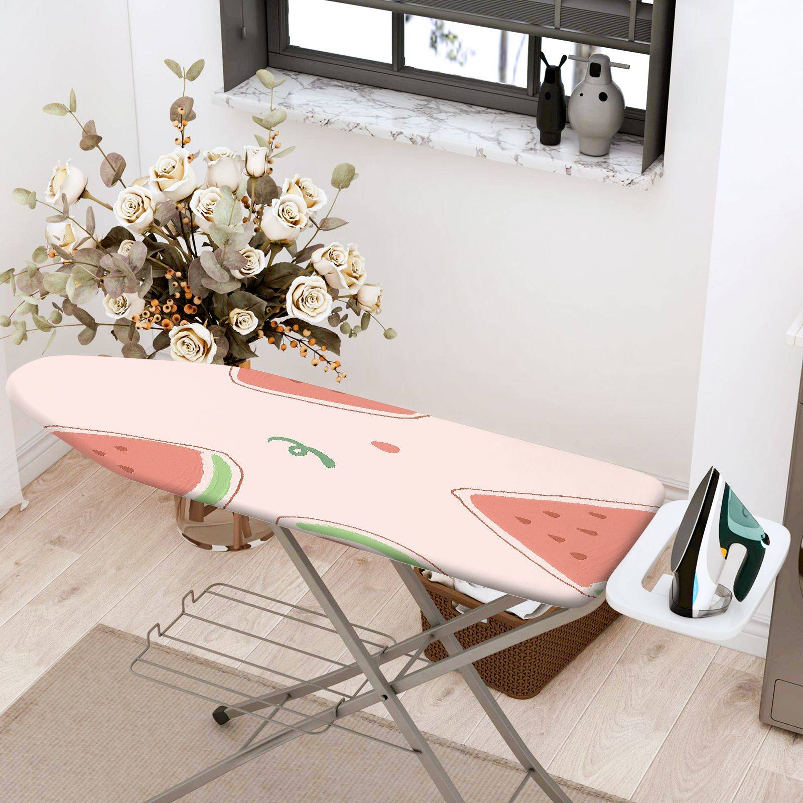 1-Piece Watermelon Fruit Summer  Ironing Board Cover, Universal Size, Without Board