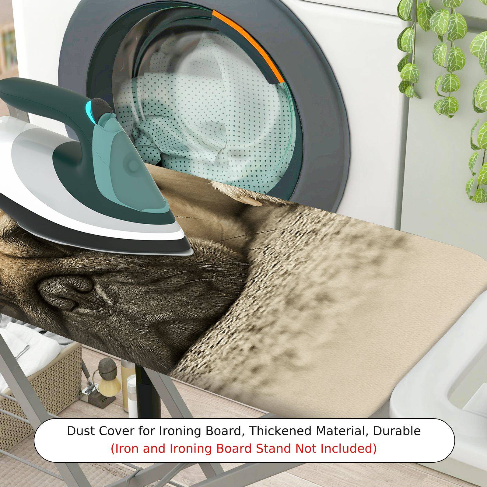 1-Piece Pug Dog Cute Animal  Ironing Board Cover, Universal Size, Without Board