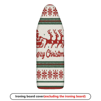 1-Piece Christmas Elk Santa  Ironing Board Cover, Universal Size, Without Board