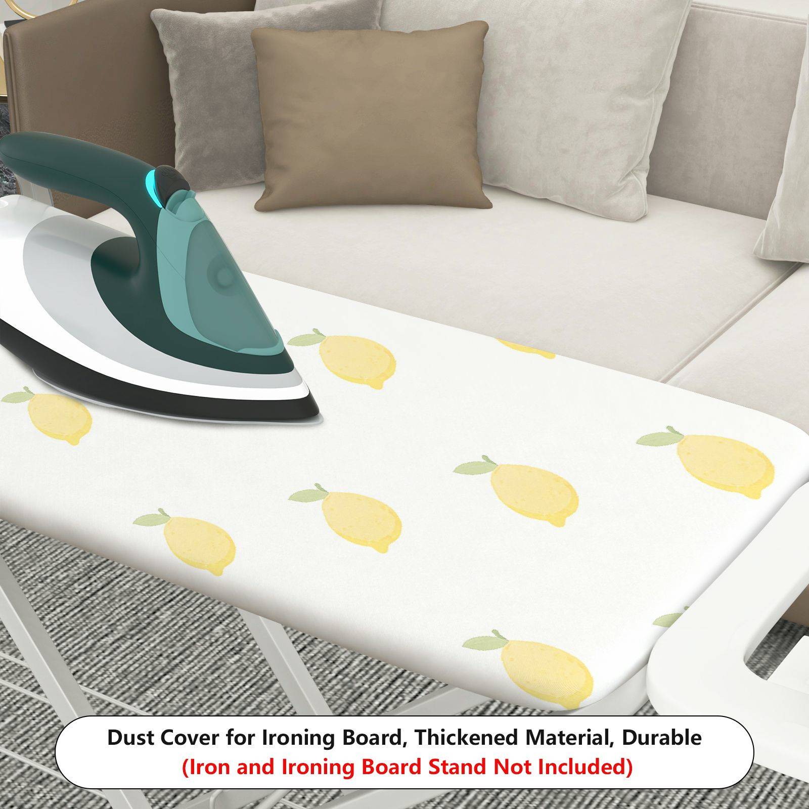 1-Piece Fruit Lemon Pattern Decorative  Ironing Board Cover, Universal Size, Without Board