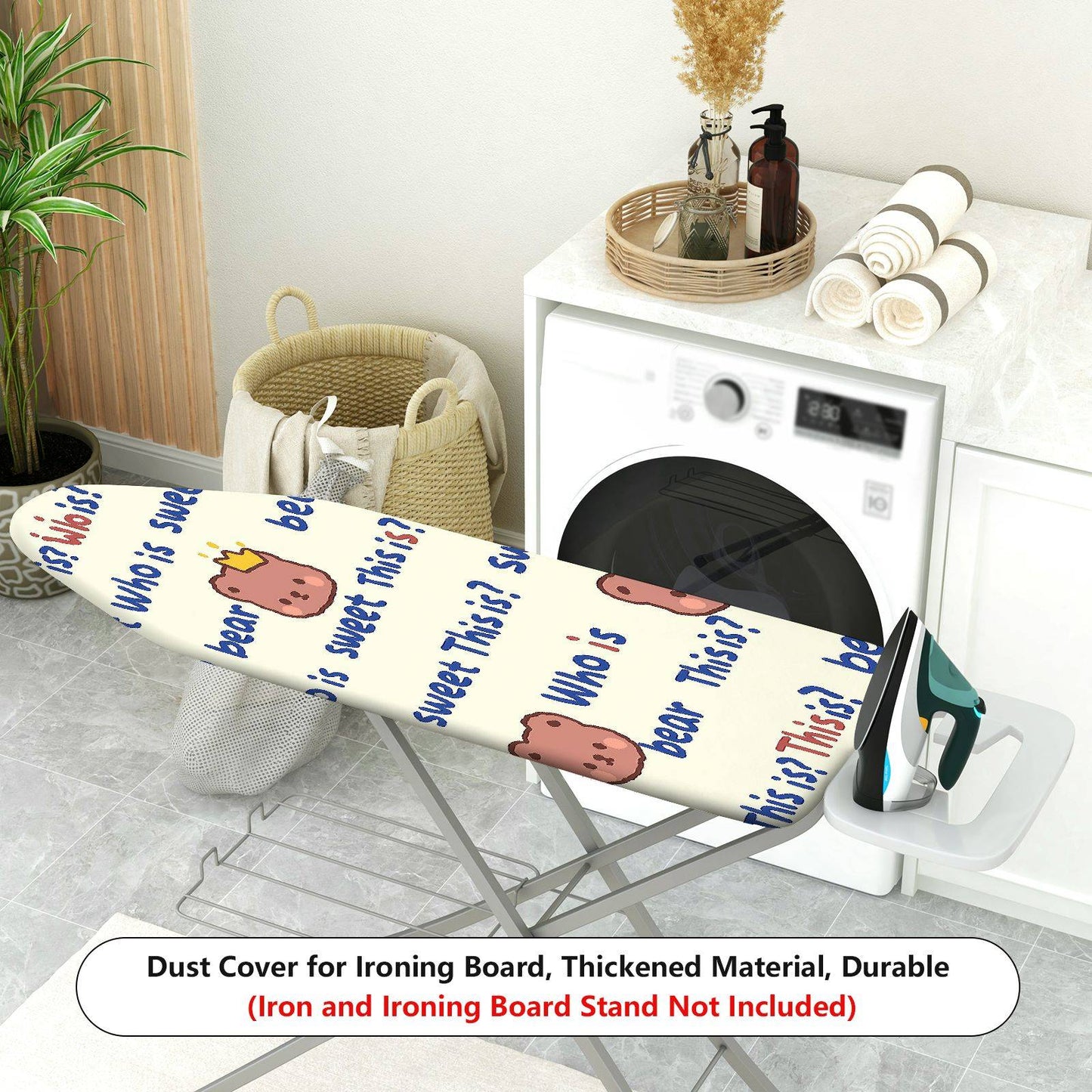 1-Piece Cute Bear  Printed  Ironing Board Cover, Universal Size, Without Board