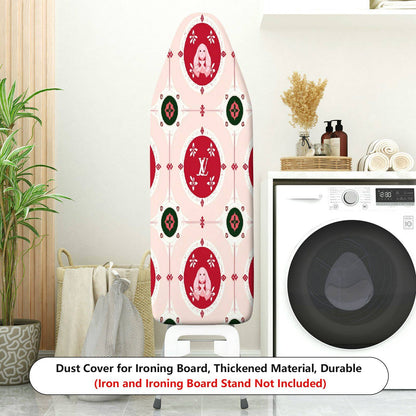 1-Piece Christmas Red Green Pattern  Ironing Board Cover, Universal Size, Without Board