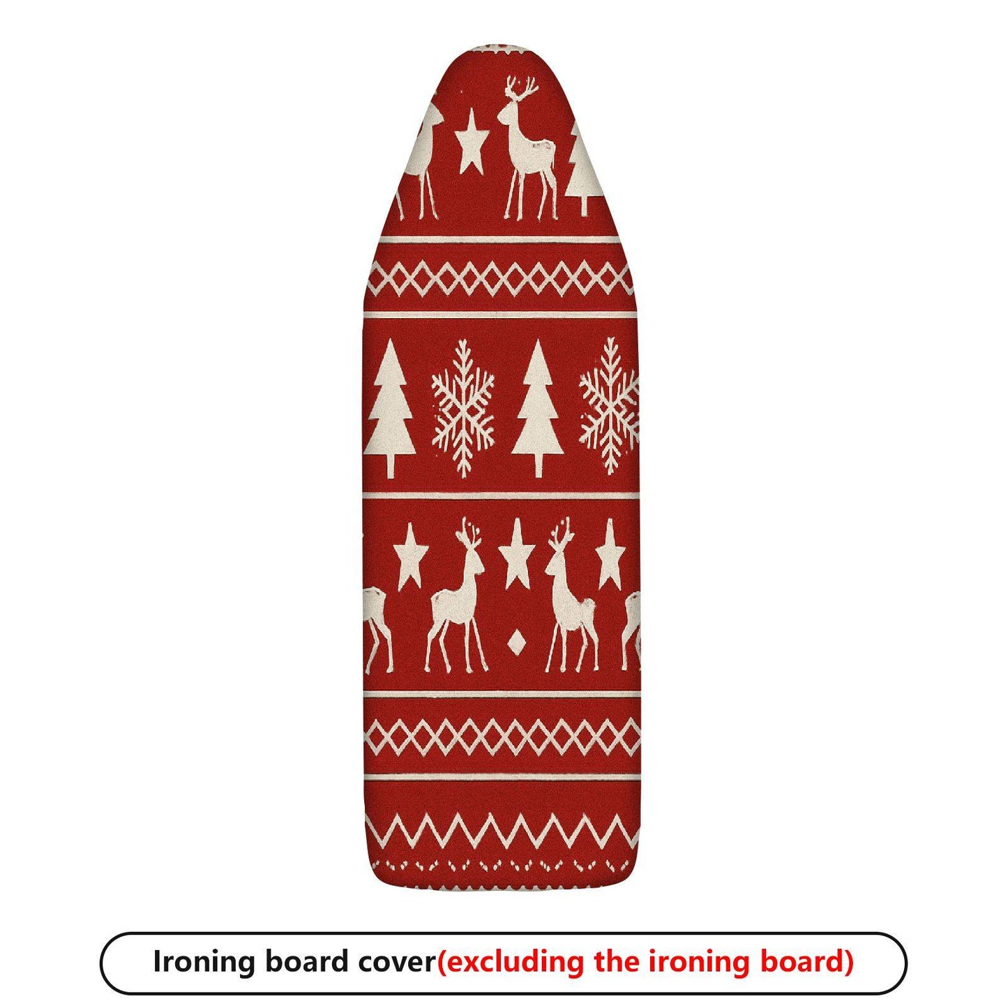 1-Piece Christmas Snowflake Reindeer  Ironing Board Cover, Universal Size, Without Board