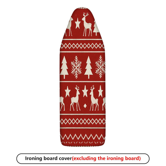 1-Piece Christmas Snowflake Reindeer  Ironing Board Cover, Universal Size, Without Board
