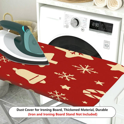 1-Piece Christmas Tree Bell Snowflake  Ironing Board Cover, Universal Size, Without Board