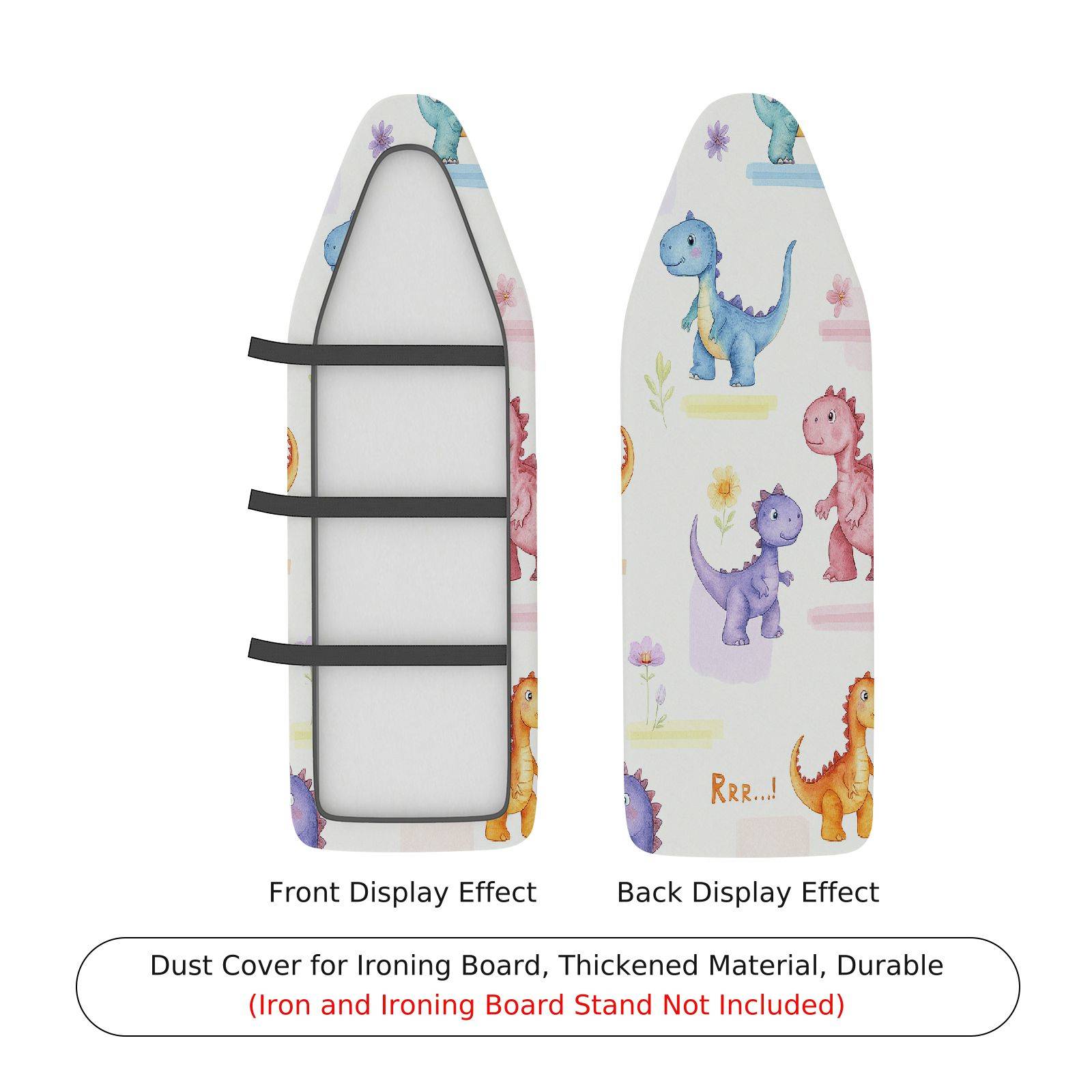 1-Piece Colorful Dinosaur  Cute  Ironing Board Cover, Universal Size, Without Board