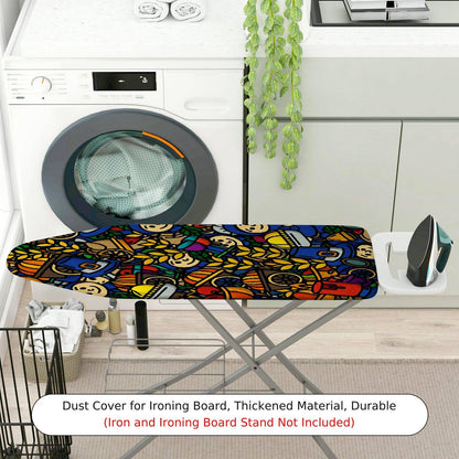 1-Piece Colorful Fun  Ironing Board Cover, Universal Size, Without Board