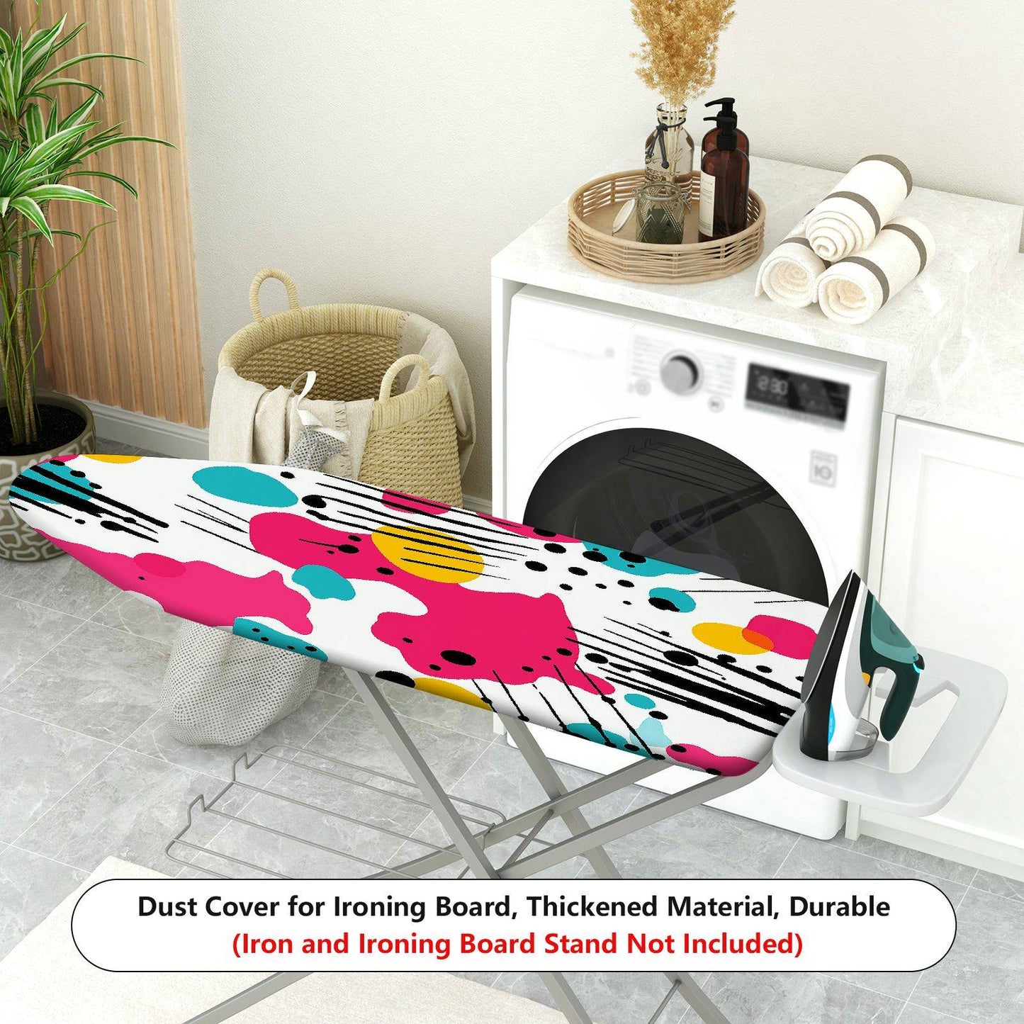 1-Piece Abstract Colorful Artistic  Ironing Board Cover, Universal Size, Without Board