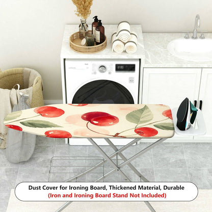 1-Piece Cherry Fruit Pattern Watercolor Style  Ironing Board Cover, Universal Size, Without Board