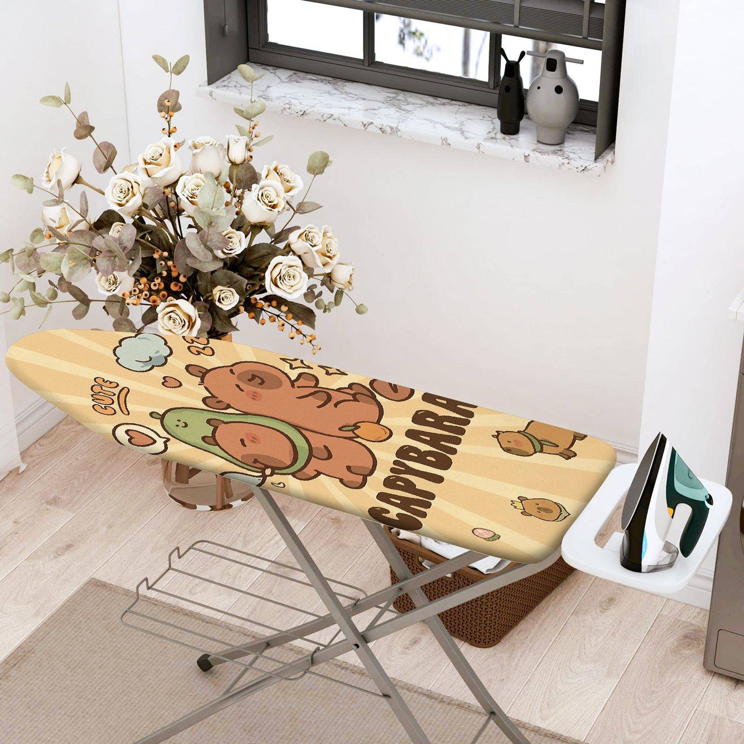 1-Piece Capybara Cute  Ironing Board Cover, Universal Size, Without Board