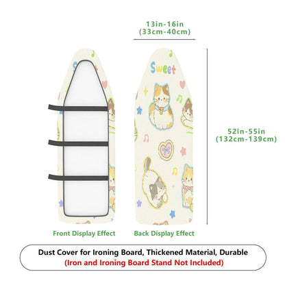 1-Piece Cute Cat Sweet Animal  Ironing Board Cover, Universal Size, Without Board