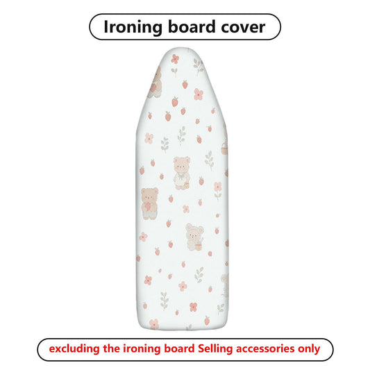 1-Piece Cute Bear Floral Strawberry  Ironing Board Cover, Universal Size, Without Board