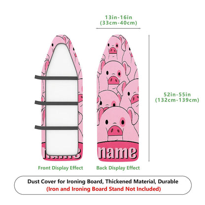 1-Piece Pink Pig Cute  Ironing Board Cover, Universal Size, Without Board