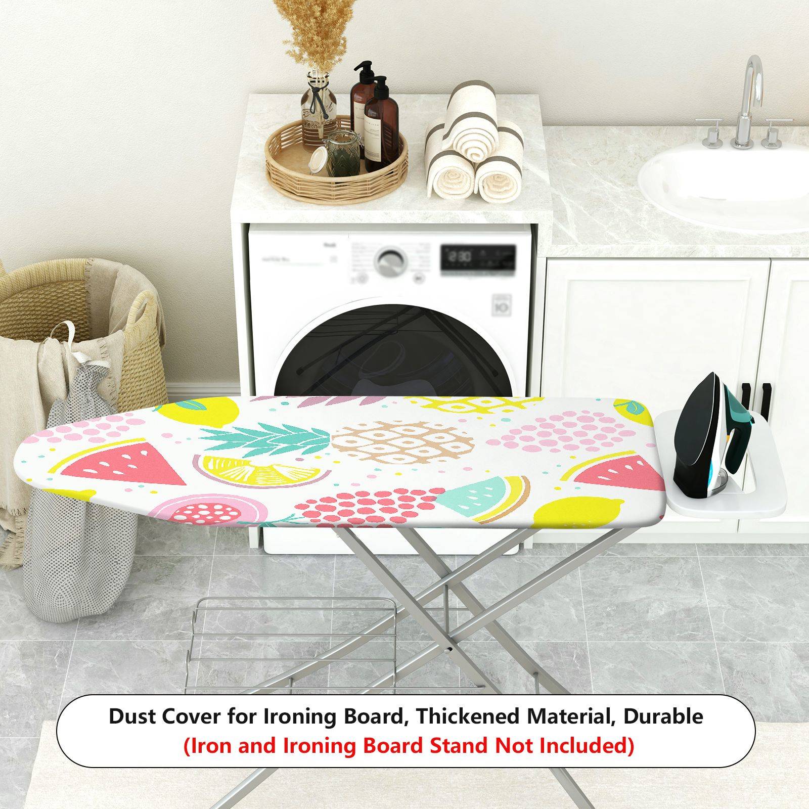 1-Piece Fruit Pattern Colorful Decorative  Ironing Board Cover, Universal Size, Without Board