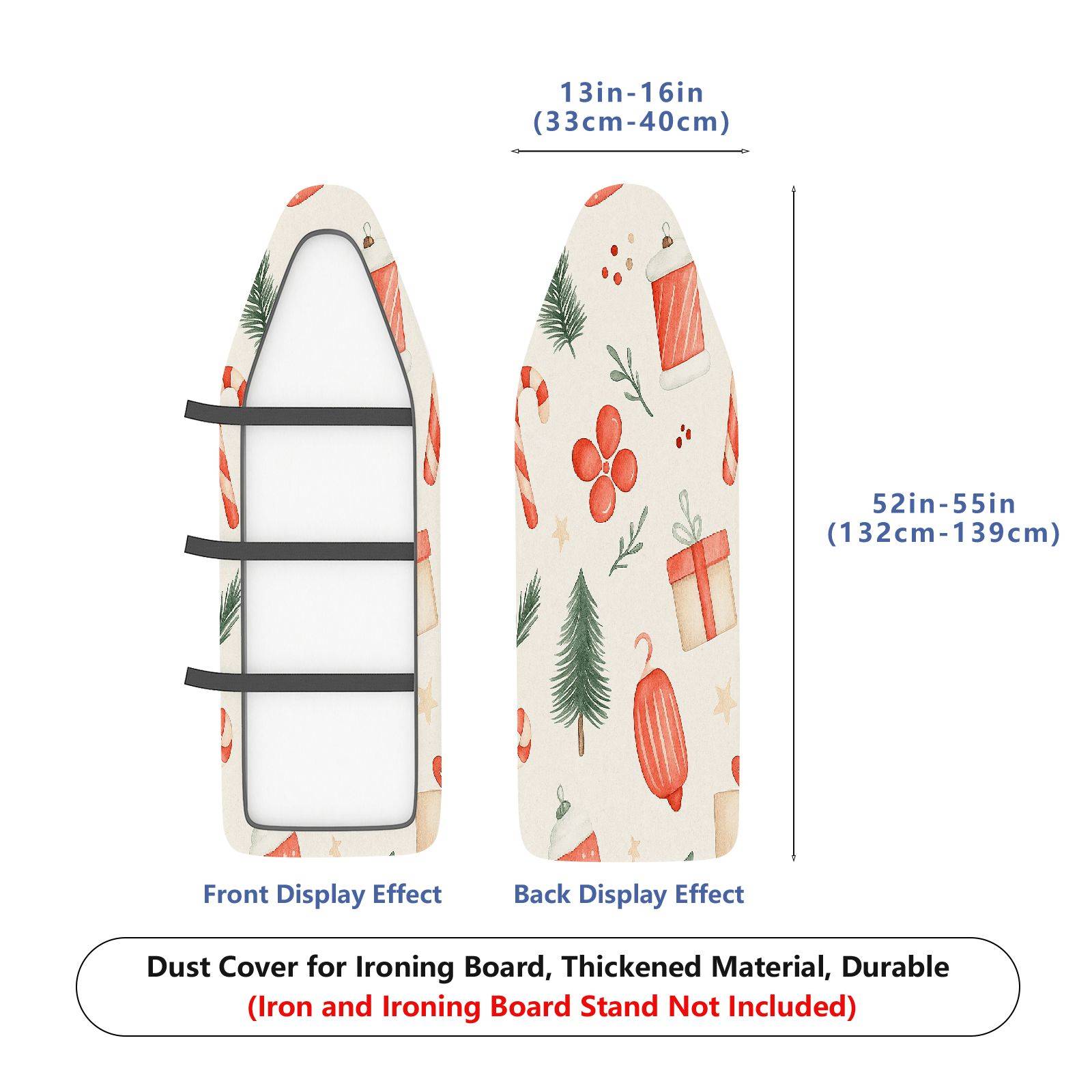1-Piece Christmas Candy Tree Gift  Ironing Board Cover, Universal Size, Without Board