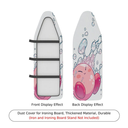 1-Piece Bubbles Cute Pink  Ironing Board Cover, Universal Size, Without Board