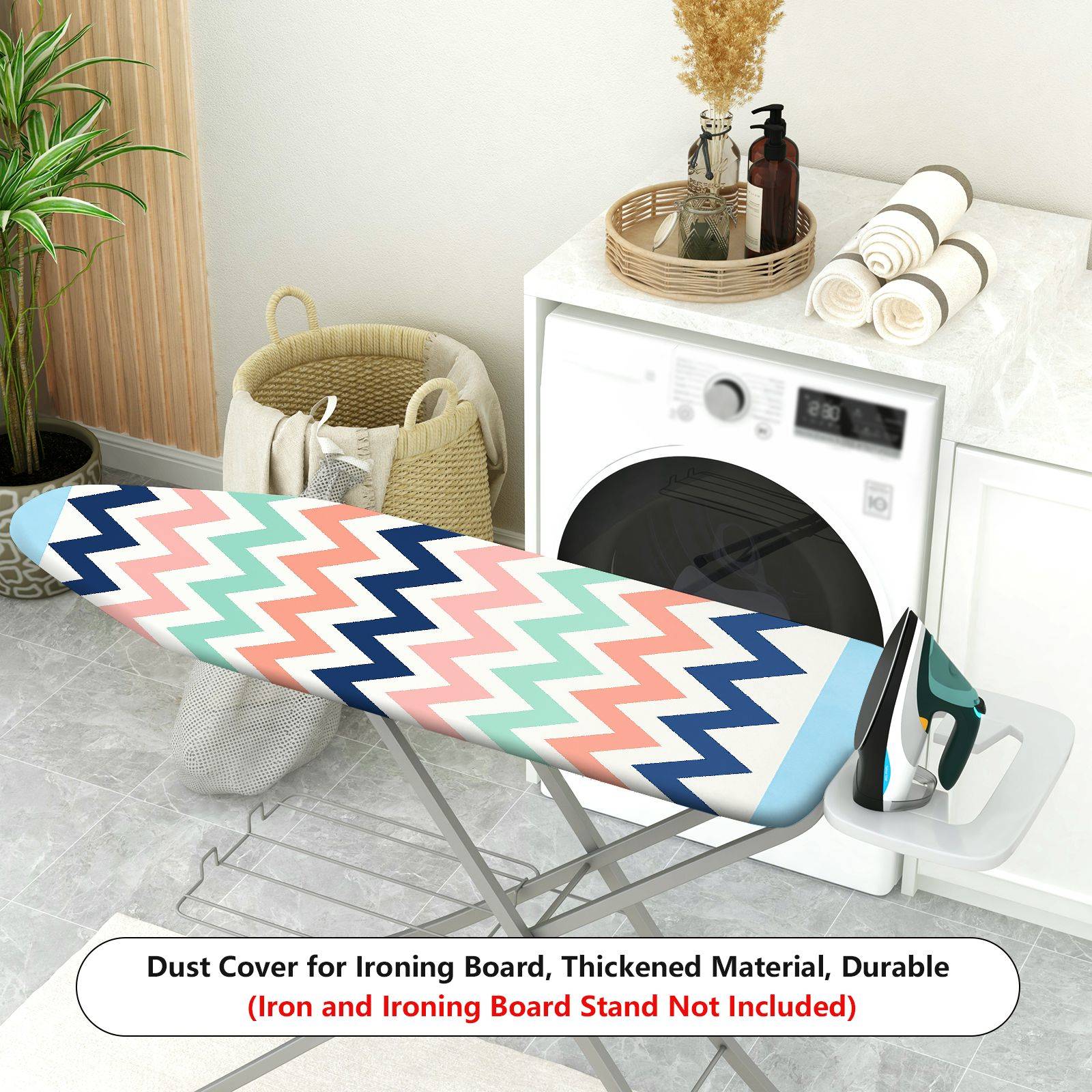 1-Piece Zigzag Chevron Pattern Colorful  Ironing Board Cover, Universal Size, Without Board
