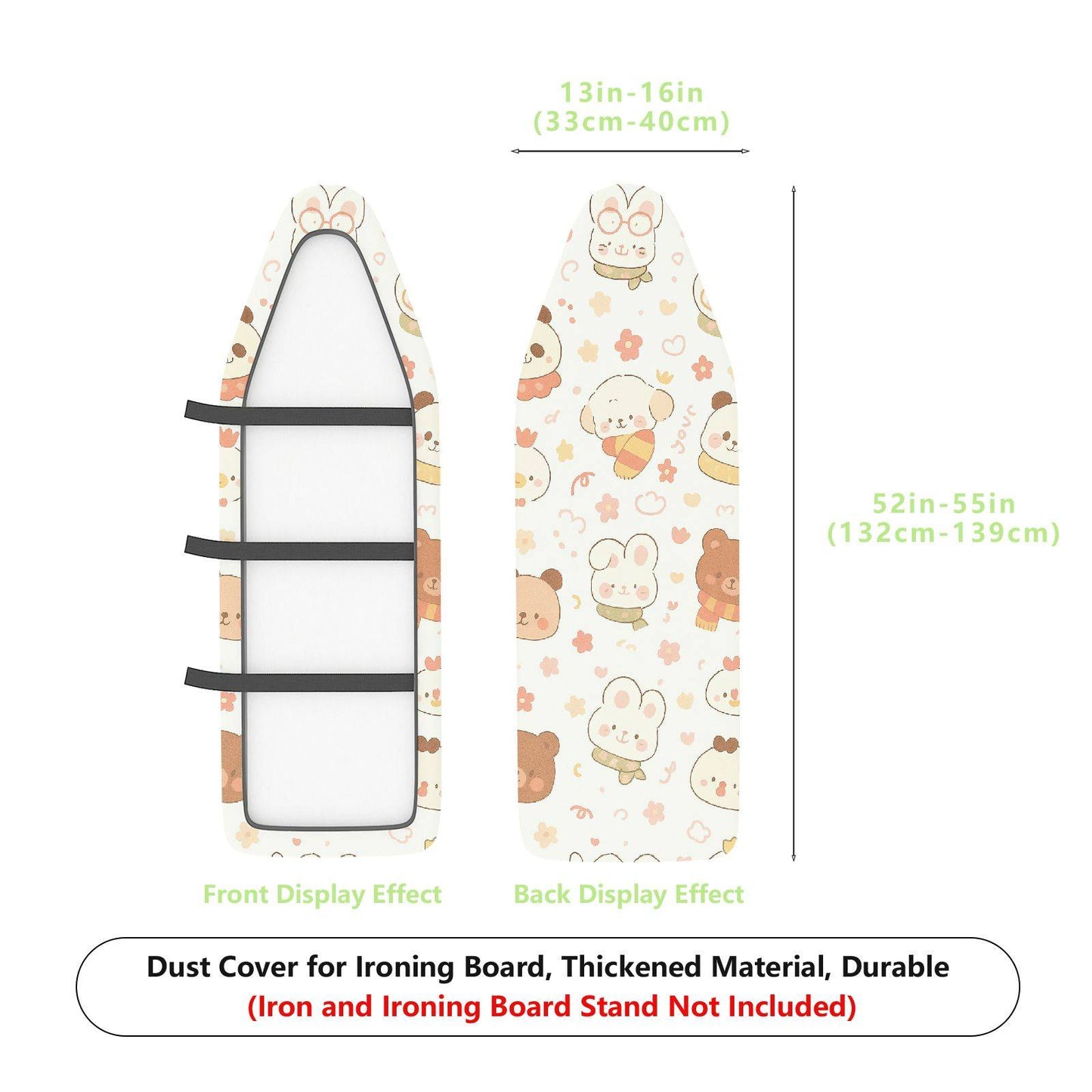 1-Piece Animal Floral Cute  Ironing Board Cover, Universal Size, Without Board