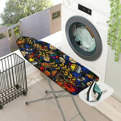 1-Piece Colorful Fun  Ironing Board Cover, Universal Size, Without Board