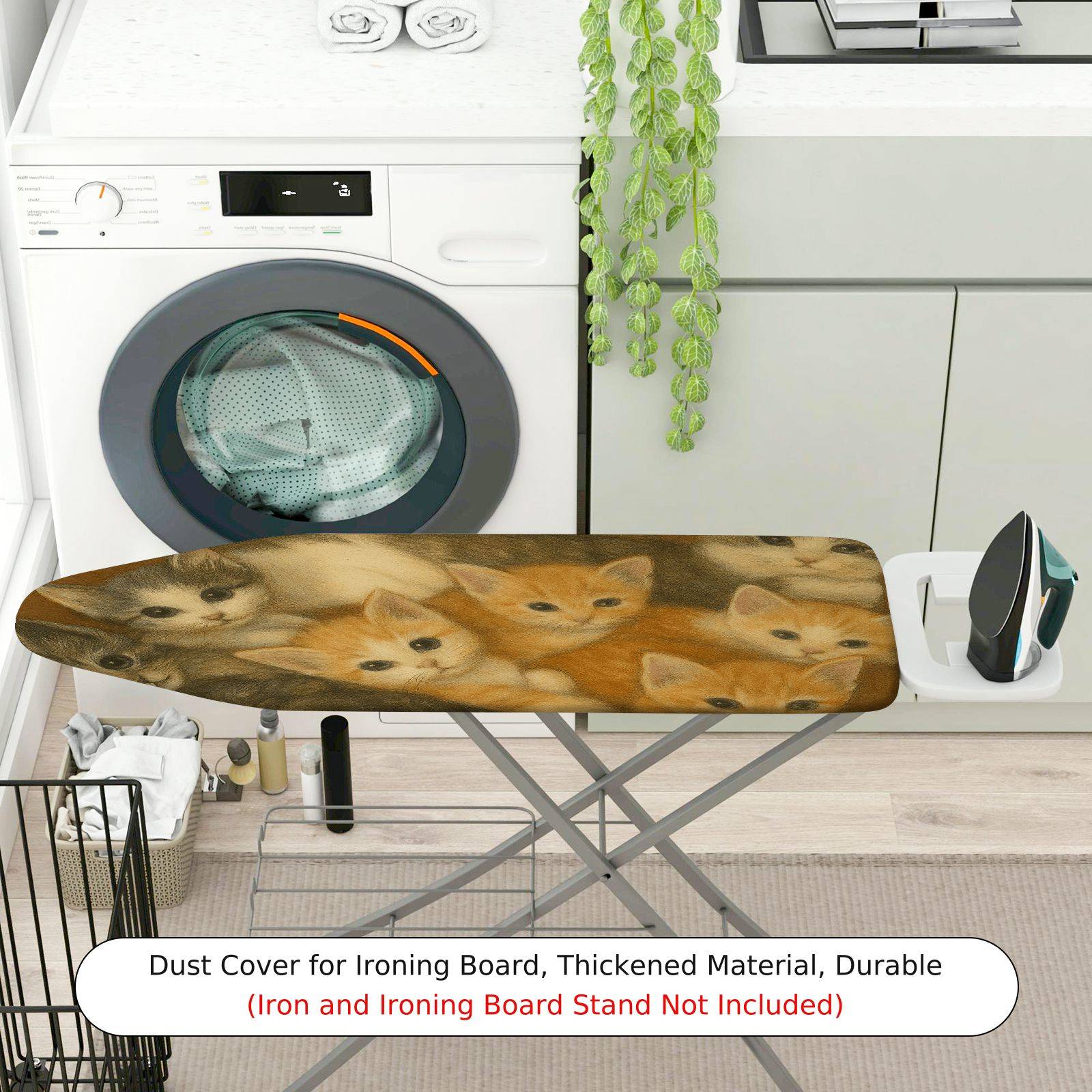 1-Piece Cat Cute Cozy  Ironing Board Cover, Universal Size, Without Board