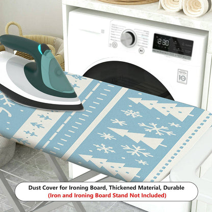 1-Piece Reindeer Snowflake Christmas  Ironing Board Cover, Universal Size, Without Board