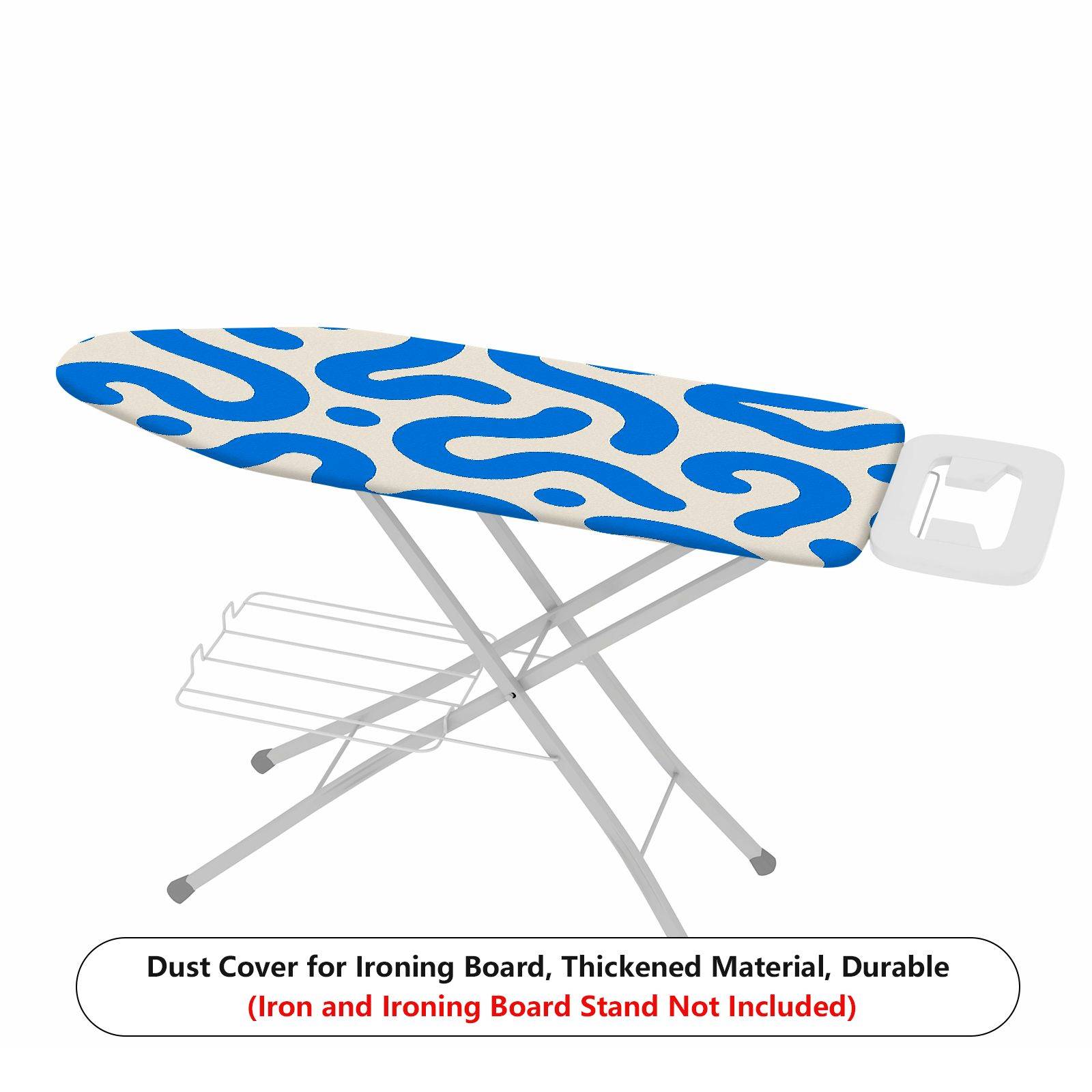1-Piece Abstract Blue Wave Pattern Modern Design  Ironing Board Cover, Universal Size, Without Board