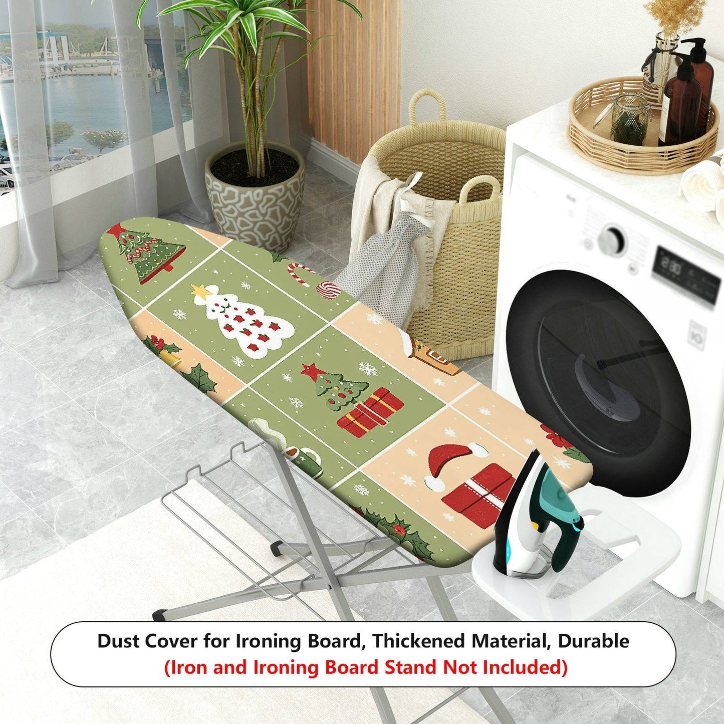 1-Piece Christmas Holiday Festive  Ironing Board Cover, Universal Size, Without Board