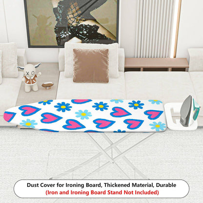 1-Piece Heart Floral Cute  Ironing Board Cover, Universal Size, Without Board