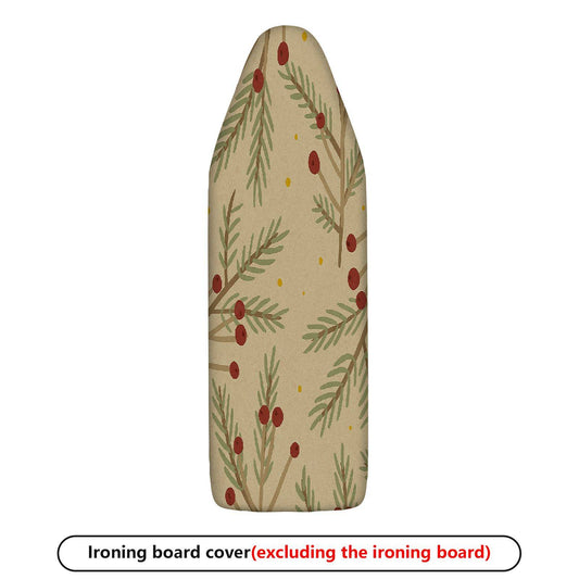 1-Piece Christmas Pine Berry Pattern  Ironing Board Cover, Universal Size, Without Board