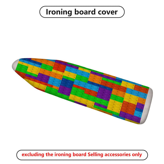 1-Piece Colorful Brick Pattern Fun Vibrant  Ironing Board Cover, Universal Size, Without Board