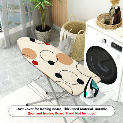 1-Piece Modern Geometry Circle Pattern Beige  Ironing Board Cover, Universal Size, Without Board