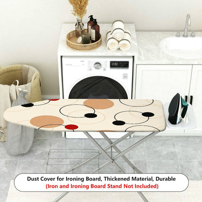 1-Piece Modern Geometry Circle Pattern Beige  Ironing Board Cover, Universal Size, Without Board