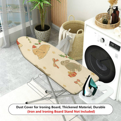 1-Piece Christmas Rabbit Gift  Ironing Board Cover, Universal Size, Without Board