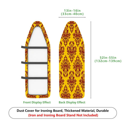 1-Piece Yellow Red Pattern Decorative Classic  Ironing Board Cover, Universal Size, Without Board